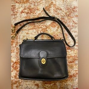 Coach Vintage Willis 9927 Black Leather Purse